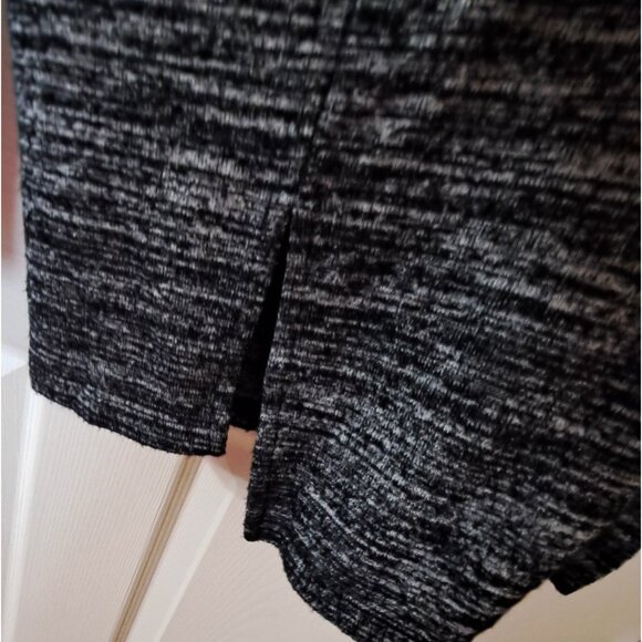 Gap Women's L Long Sleeve Softspun Cowlneck Sweater Black Marled Tunic - Picture 6 of 8